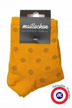 Le Pack Chaussettes MAILLOCHON POIS Or (X2)