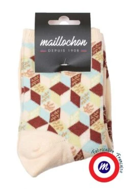 Le Pack Chaussettes MAILLOCHON CUBE Rose (X2)