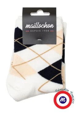 Le Pack Chaussettes MAILLOCHON LOSANGE Ecru (X2) -Femme Mode Vêtements Magasin fi3a6789 2