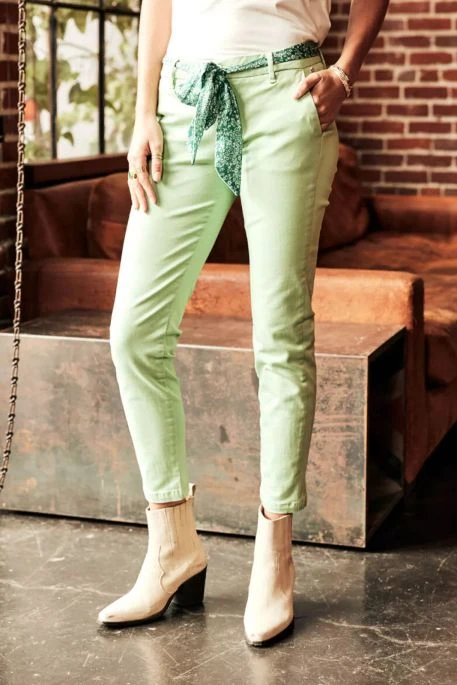 Pantalon FREEMAN PORTER CLAUDIA FELICITA Green 5 Pantalon FREEMAN PORTER CLAUDIA FELICITA Green – Image 3
