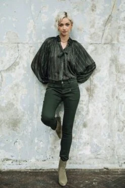 Jean FREEMAN PORTER ALEXA SLIM OIL Rosin -Femme Mode Vêtements Magasin freeman 25638 fi188 rosin 5