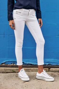 Jean FREEMAN PORTER ALEXA CROPPED White -Femme Mode Vêtements Magasin freeman 25873 205 10 1