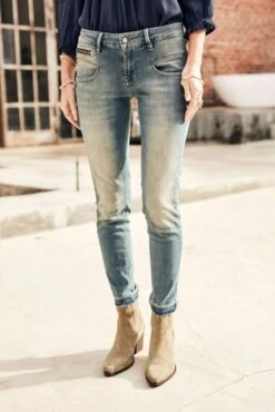 Jean FREEMAN PORTER ALEXA CROPPED Malibu -Femme Mode Vêtements Magasin freeman alexa crop malibu 25873 961 1