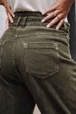 Pantalon FREEMAN PORTER LARA VELUTO Forest