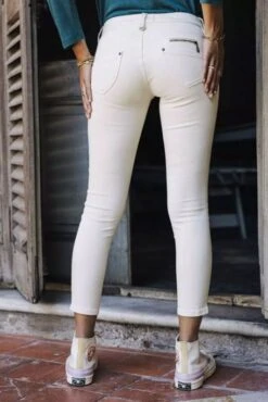 Jean FREEMAN T.PORTER ALEXA CROPPED Magic Color Egret 9 Jean FREEMAN T.PORTER ALEXA CROPPED Magic Color Egret -Femme Mode Vêtements Magasin freeman porter 23040 2