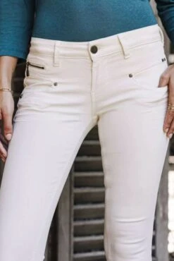 Jean FREEMAN T.PORTER ALEXA CROPPED Magic Color Egret 8 Jean FREEMAN T.PORTER ALEXA CROPPED Magic Color Egret -Femme Mode Vêtements Magasin freeman porter 23040 4