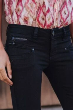 Jean FREEMAN T.PORTER ALEXA CROPPED Black -Femme Mode Vêtements Magasin freeman porter 23046 4