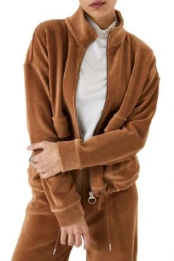 Sweat Zippé GARCIA Honey Brown