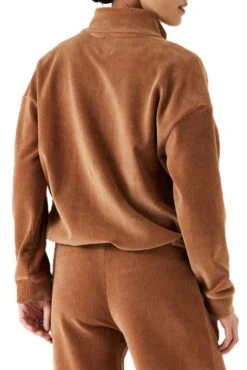 Sweat Zippé GARCIA Honey Brown -Femme Mode Vêtements Magasin garcia 26075 3