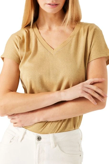 Tee Shirt GARCIA Safari Gold 3 Tee Shirt GARCIA Safari Gold