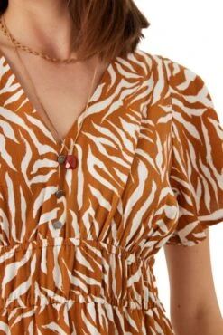 Robe Longue Bohème GARCIA Pecan -Femme Mode Vêtements Magasin garcia 26662 3