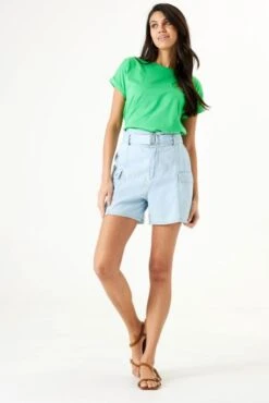 Tee Shirt GARCIA LOGO Green