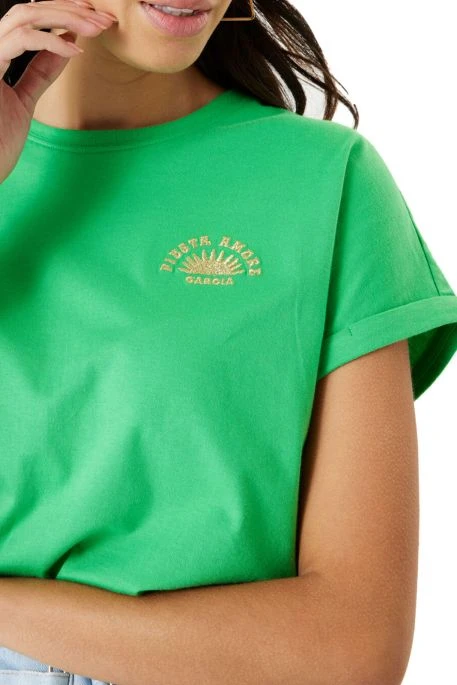 Tee Shirt GARCIA LOGO Green 5 Tee Shirt GARCIA LOGO Green – Image 3