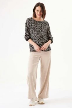 Tee Shirt GARCIA MOTIF Black -Femme Mode Vêtements Magasin garcia h30230 60 3