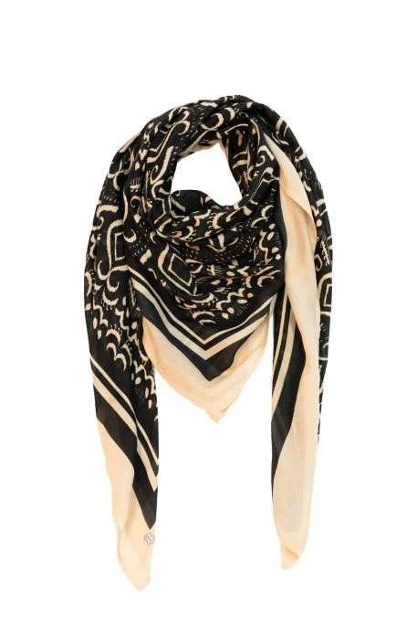 Foulard GARCIA MOTIF Black 5 Foulard GARCIA MOTIF Black – Image 3