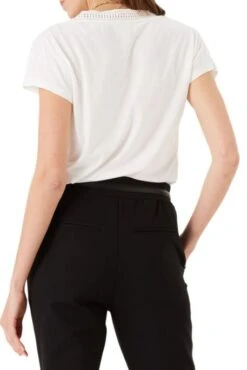 Tee-shirt GARCIA CROCHETÉ Off White