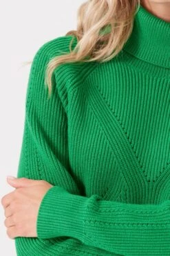 Pull Col Roulé GARCIA Green