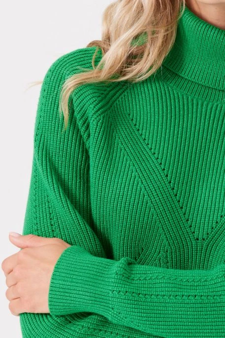 Pull Col Roulé GARCIA Green 3 Pull Col Roulé GARCIA Green