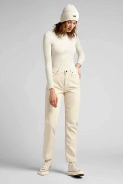 Jeans LEE CAROL Ecru -Femme Mode Vêtements Magasin l30u qw 49 1
