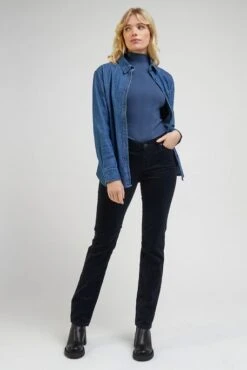 Pantalon LEE MARION VELOURS Black -Femme Mode Vêtements Magasin lee 112341994 3