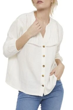 Blouse LEE COOPER DIGNY Ivory -Femme Mode Vêtements Magasin lee cooper digny s441 ivory 2