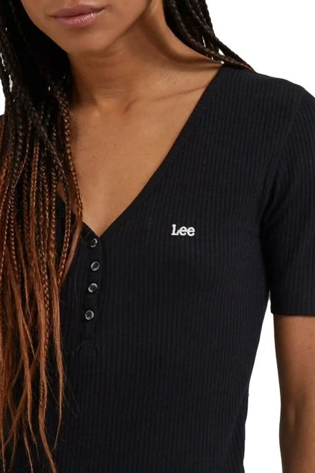 Tee-shirt LEE HENLEY Black 5 Tee-shirt LEE HENLEY Black – Image 3