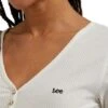 Tee-shirt LEE HENLEY Ecru -Femme Mode Vêtements Magasin lee l44kipnq 4