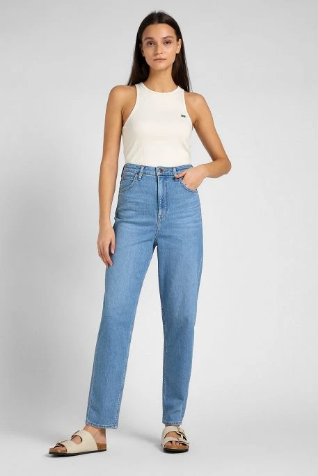 Débardeur LEE RIBBED TANK Ecru 4 Débardeur LEE RIBBED TANK Ecru – Image 2