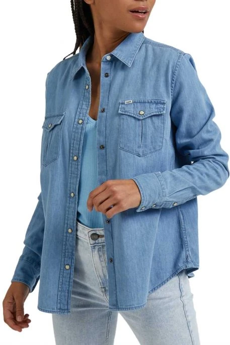 Chemise En Jean LEE REG Blue Media 5 Chemise En Jean LEE REG Blue Media – Image 3