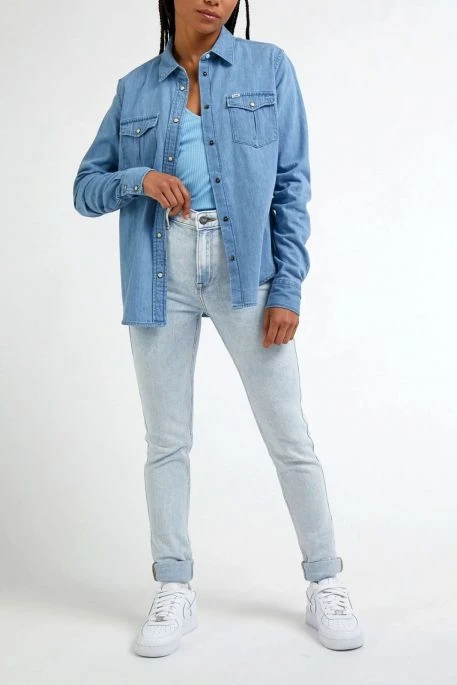 Chemise En Jean LEE REG Blue Media 4 Chemise En Jean LEE REG Blue Media – Image 2