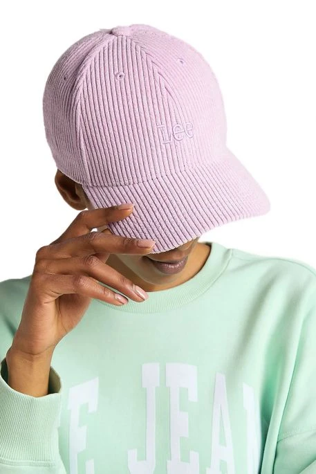 Casquette LEE VELOURS Rose 4 Casquette LEE VELOURS Rose – Image 2