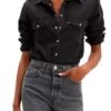 Levis Chemise En Jean LEVI'S® ESSENTIEL WESTERN Night Is Black 1 Levis Chemise En Jean LEVI'S® ESSENTIEL WESTERN Night Is Black -Femme Mode Vêtements Magasin levis 16786 00 04 1
