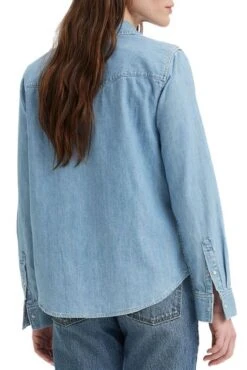 Levis Chemise En Jean LEVI'S® ESSENTIEL WESTERN Blue 2 -Femme Mode Vêtements Magasin levis 16786 00 18 2