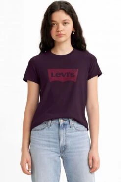 Levis Tee Shirt LEVI'S® LOGO TEE Plum -Femme Mode Vêtements Magasin levis 17369 20 19 2