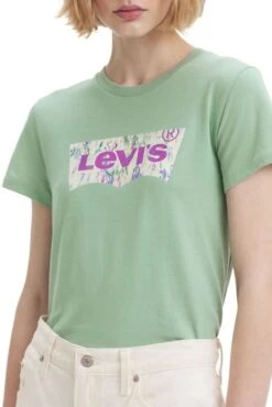 Levis Tee Shirt LEVI'S® LOGO TEE Greens -Femme Mode Vêtements Magasin levis 17369 23 27 2