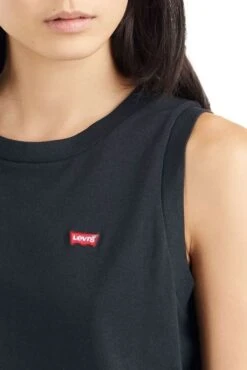Levis Tee Shirt LEVI'S® DARA TANK Caviar -Femme Mode Vêtements Magasin levis 18185 00 07 3