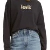 Levis Sweat LEVI'S® GRAPHIC STANDART CREW Caviar