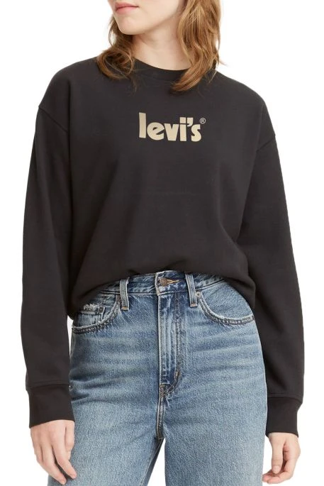 Levis Sweat LEVI'S® GRAPHIC STANDART CREW Caviar 3 Levis Sweat LEVI'S® GRAPHIC STANDART CREW Caviar