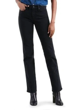 Levis Jean LEVI'S® 314™ SHAPING STRAIGHT Ultra Black -Femme Mode Vêtements Magasin levis 18726 18727 1