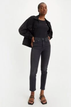 Levis Jean LEVI'S® 724™ STRAIGHT Black Worn In -Femme Mode Vêtements Magasin levis 18883 01 99 1