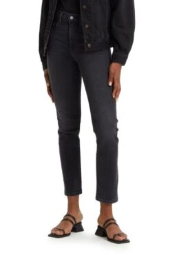 Levis Jean LEVI'S® 724™ STRAIGHT Black Worn In -Femme Mode Vêtements Magasin levis 18883 01 99 2