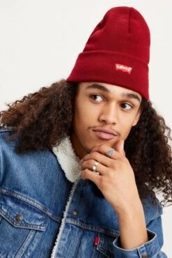 Levis Bonnet LEVI'S® Souple Brodé Dark Bordeaux -Femme Mode Vêtements Magasin levis 230791 84 1