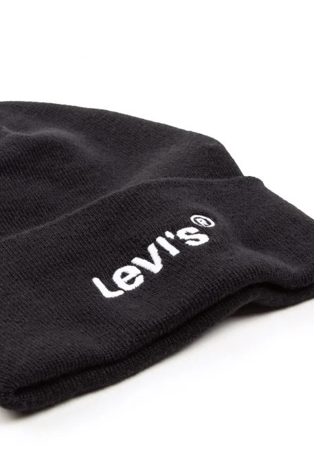 Levis Bonnet LEVI'S® Wordmark Beanie Regular Black 3 Levis Bonnet LEVI'S® Wordmark Beanie Regular Black