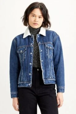 Levis Veste LEVI'S® SHERPA EX-BOYFRIEND Rough And Tumble -Femme Mode Vêtements Magasin levis 36137 00 34 10