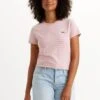 Levis T-shirt LEVI'S® PERFECT Lilac Stripe -Femme Mode Vêtements Magasin levis 39185 02 87 1