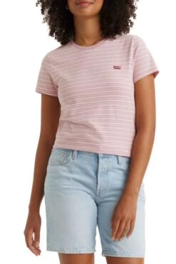 Levis T-shirt LEVI'S® PERFECT Lilac Stripe -Femme Mode Vêtements Magasin levis 39185 02 87 2