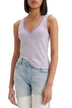 Levis Débardeur LEVI'S® DRY Lila 9 Levis Débardeur LEVI'S® DRY Lila -Femme Mode Vêtements Magasin levis a4780 00 03 3