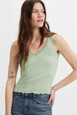 Levis Débardeur LEVI'S® DRY Granite Green -Femme Mode Vêtements Magasin levis a4780 00 09 2