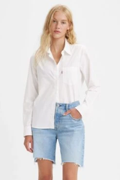 Levis Chemise LEVI'S® HEMMING BLOUSE White -Femme Mode Vêtements Magasin levis a4885 00 02 1