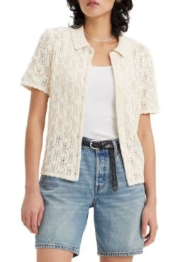 Levis Chemise LEVI'S® SEASIDE Sunny Cream -Femme Mode Vêtements Magasin levis a7107 00 00 2